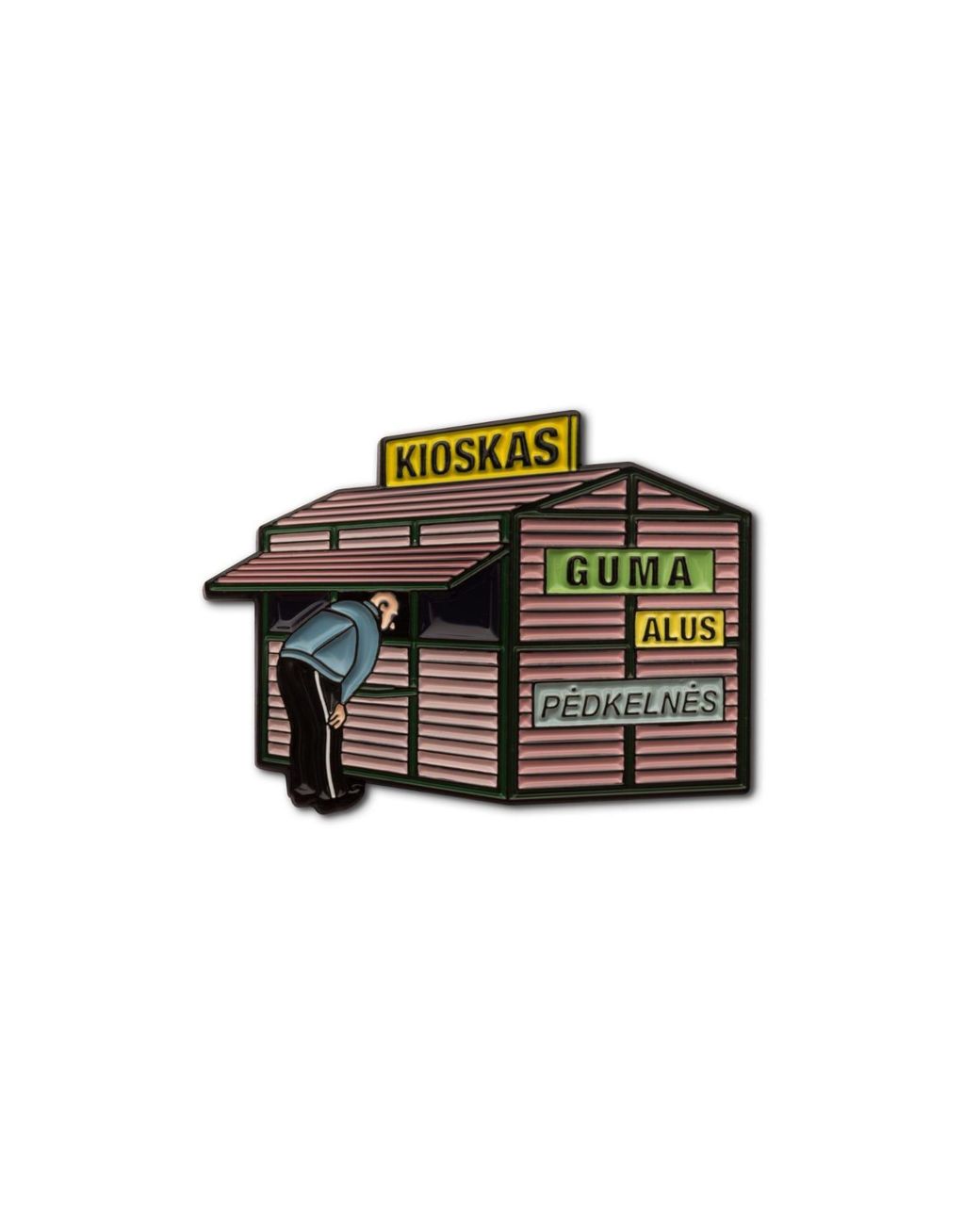 Make Heads Turn Green Enamel Pin Kiosk