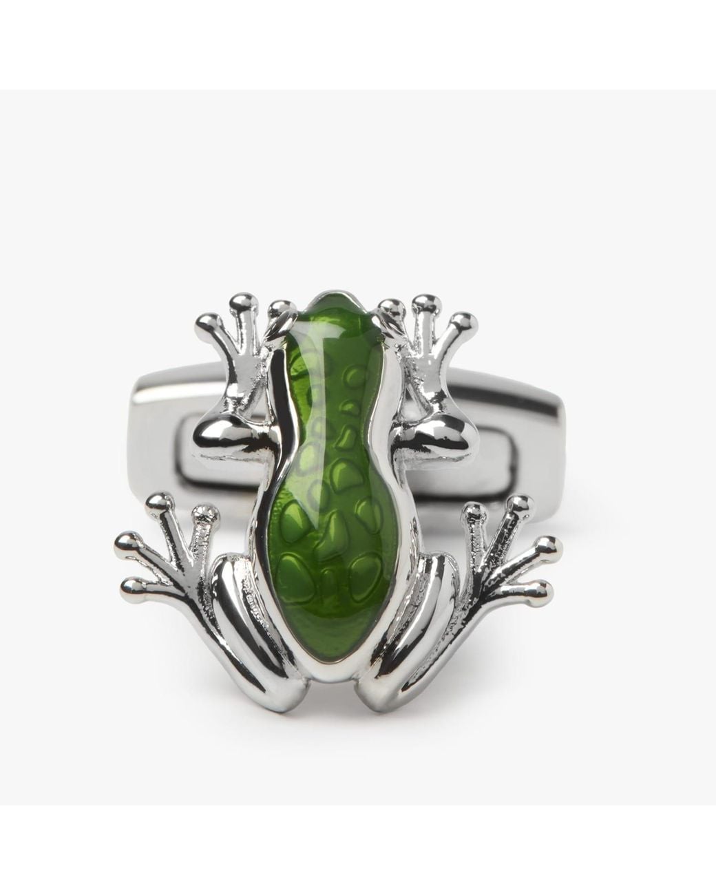 Simon Carter Green Tree Frog Cufflink for men