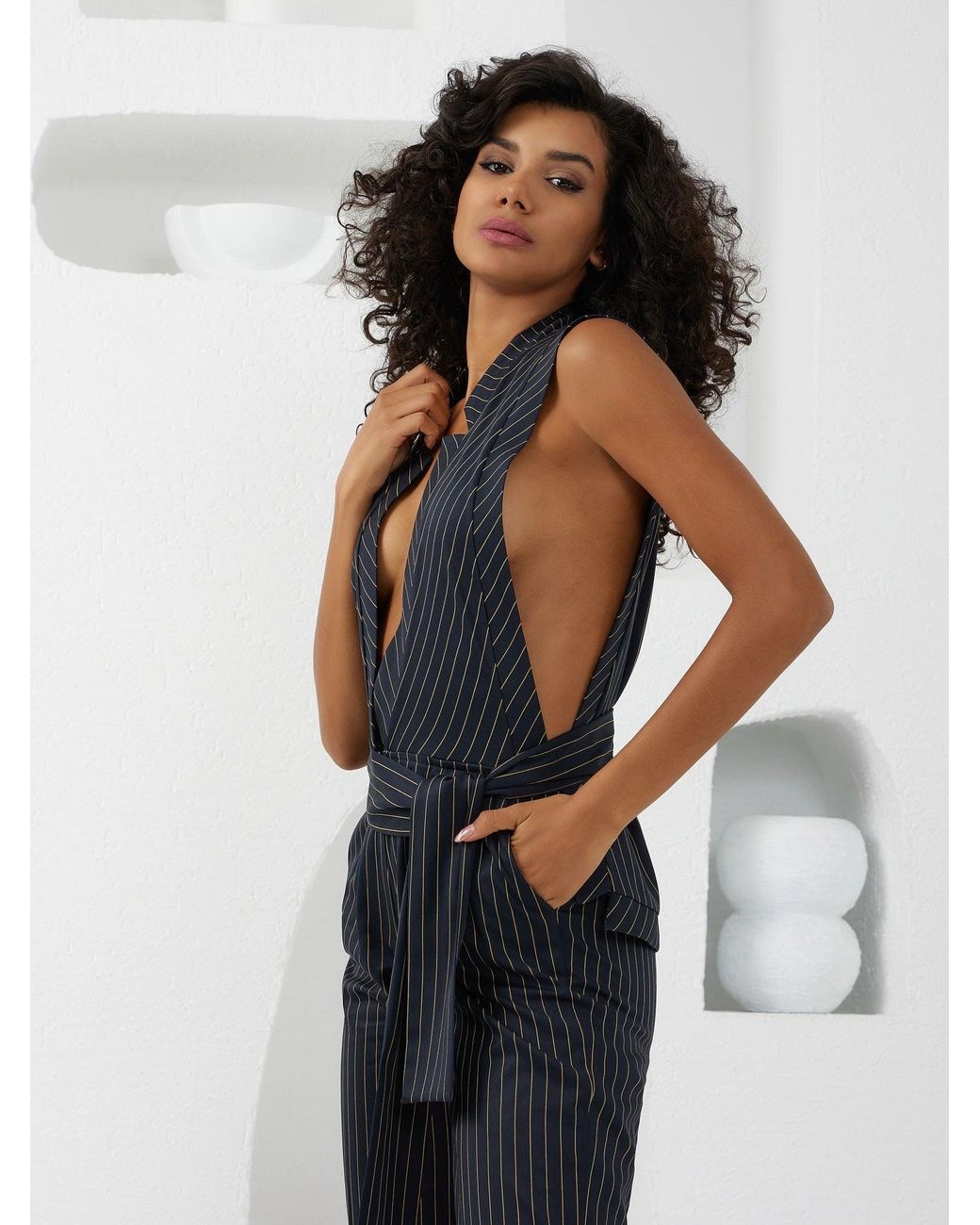 Lumina Eligma Black The Star Overall Jumpsuit