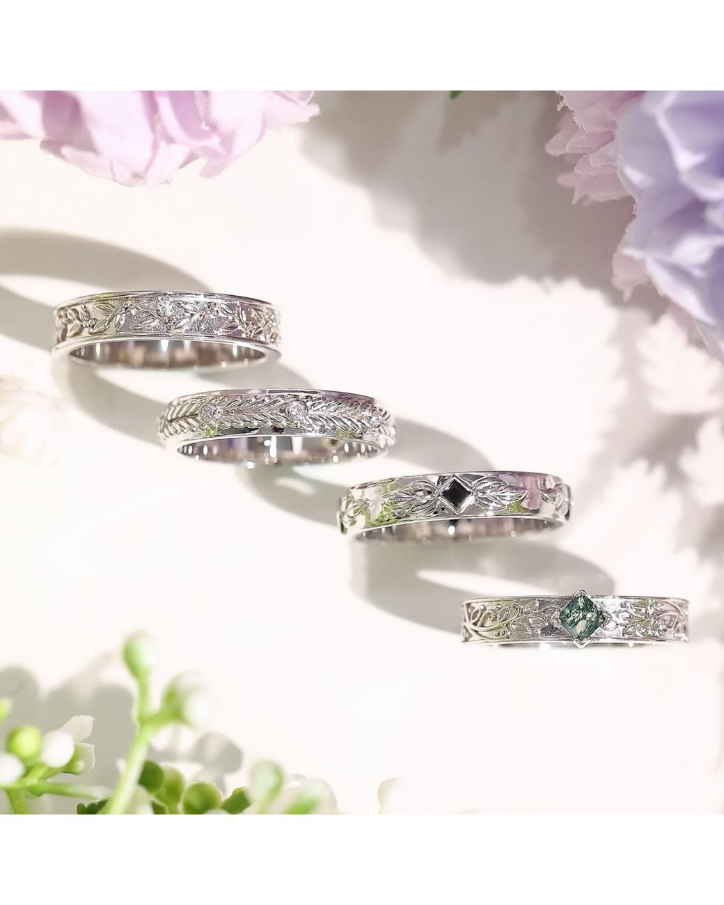Azura Jewelry New York Metallic Harvest Eternity Band Vermeil for men