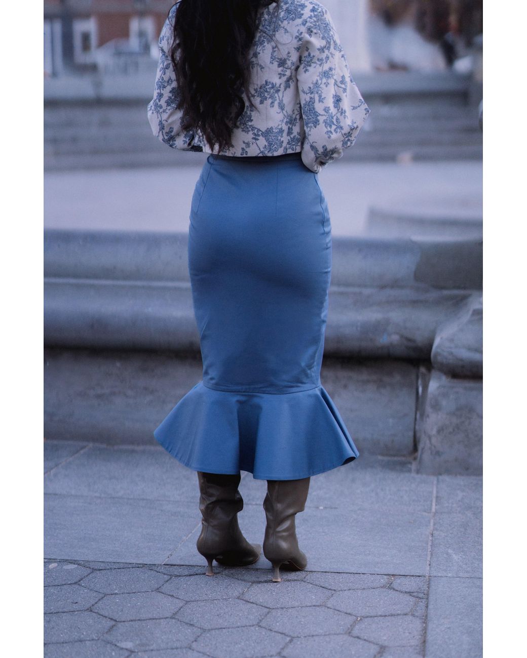 Baltér Blue Mareé Noir Skirt