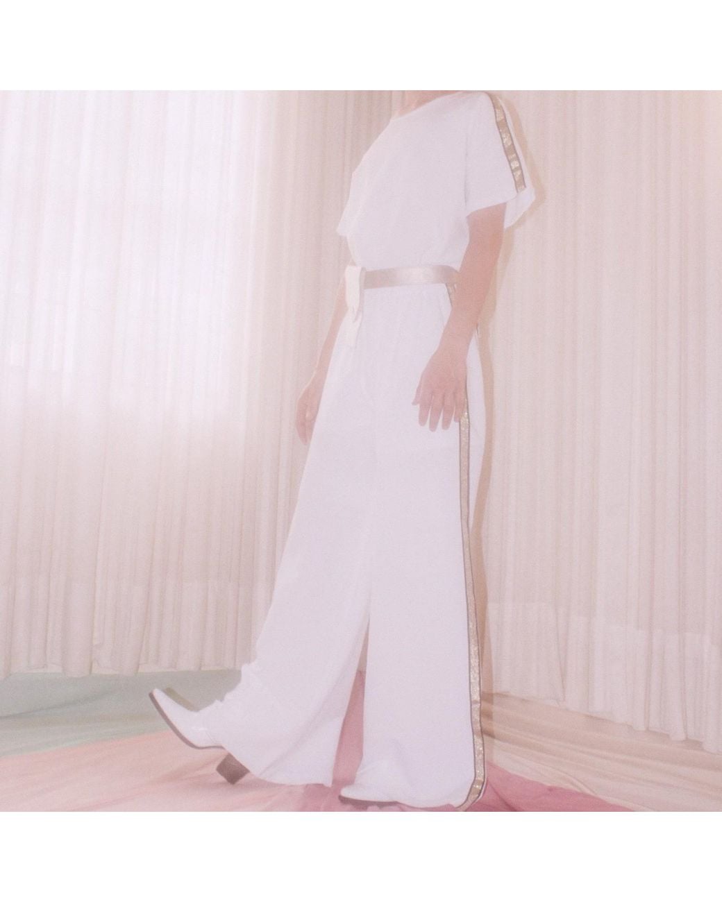 Paloma Lira White Maxi Pants for men