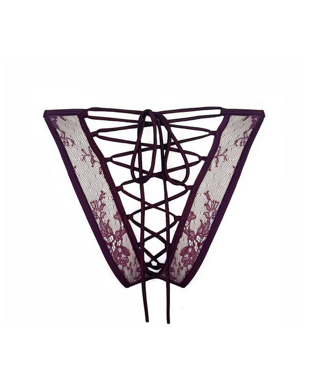 MONIQUE MORIN LINGERIE Pink Moonstruck Bikini Velvet