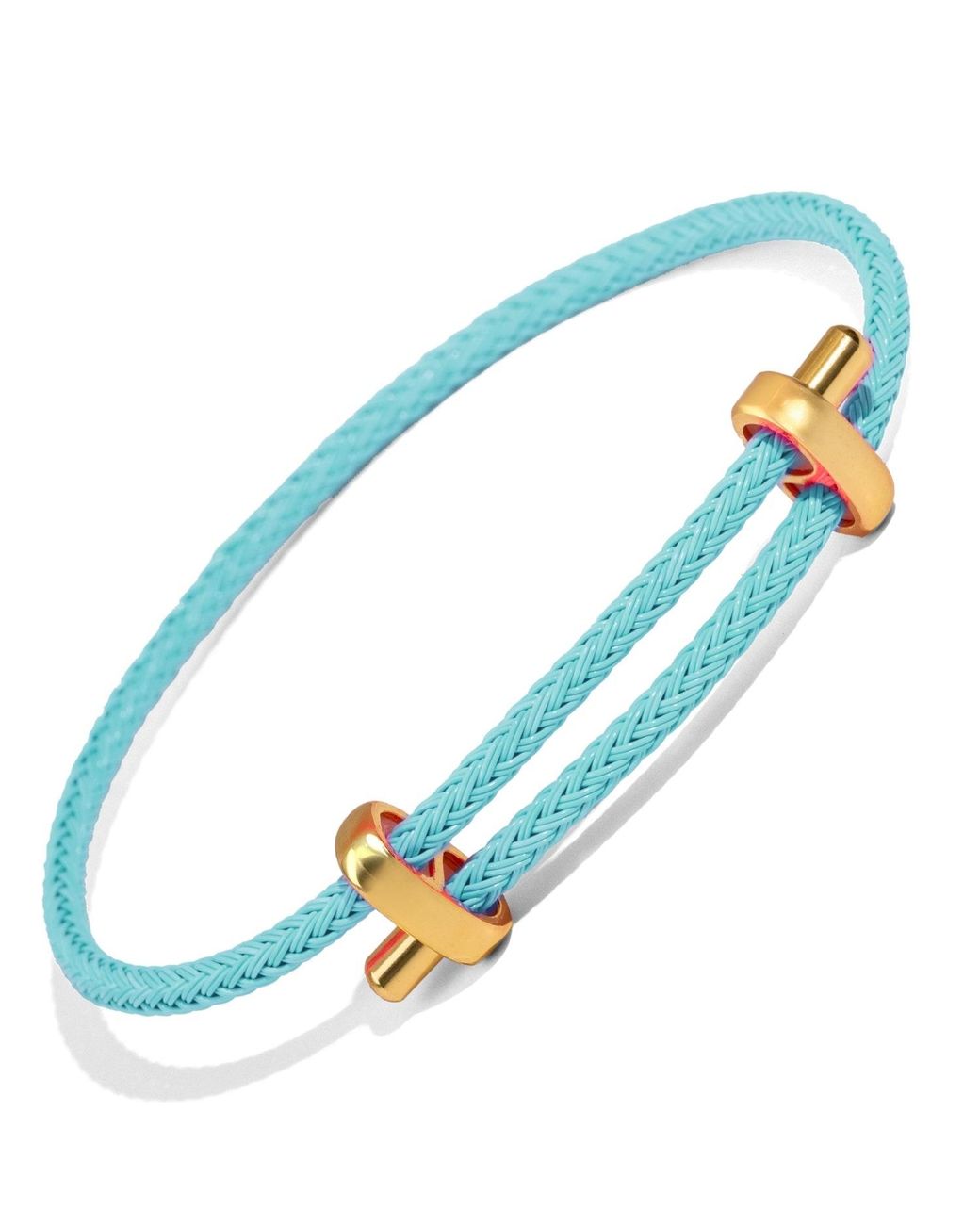 Ebru Jewelry Blue Glow Adjustable Rope Bracelet