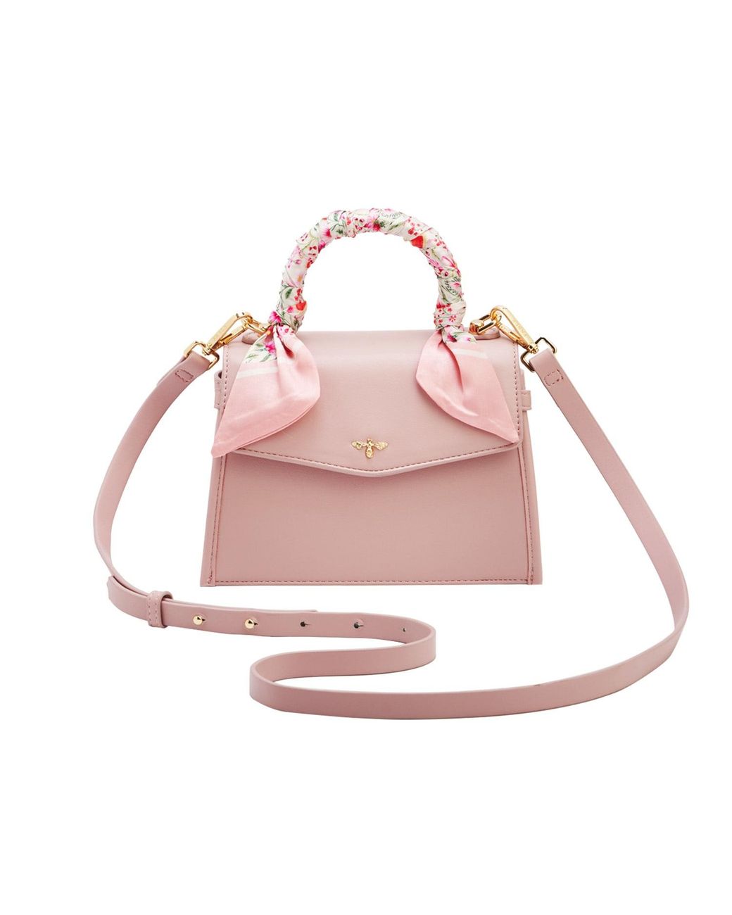 Fable England Pink Structured Tote Bag Small