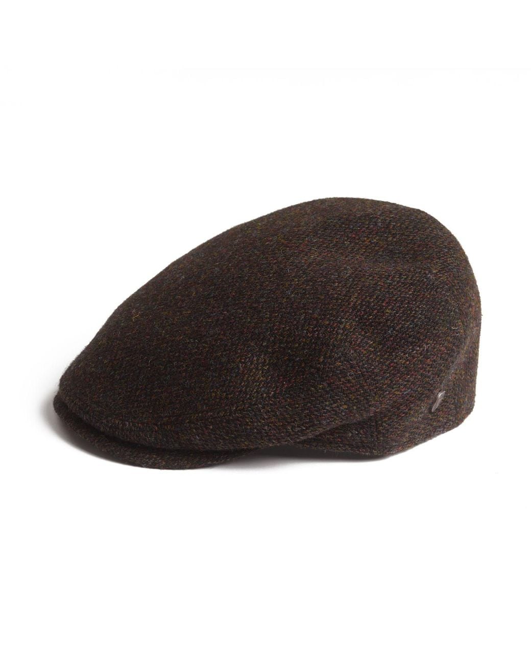 Dasmarca Hats Brown Justin Chestnut Harris Tweed Flat Cap Made for men