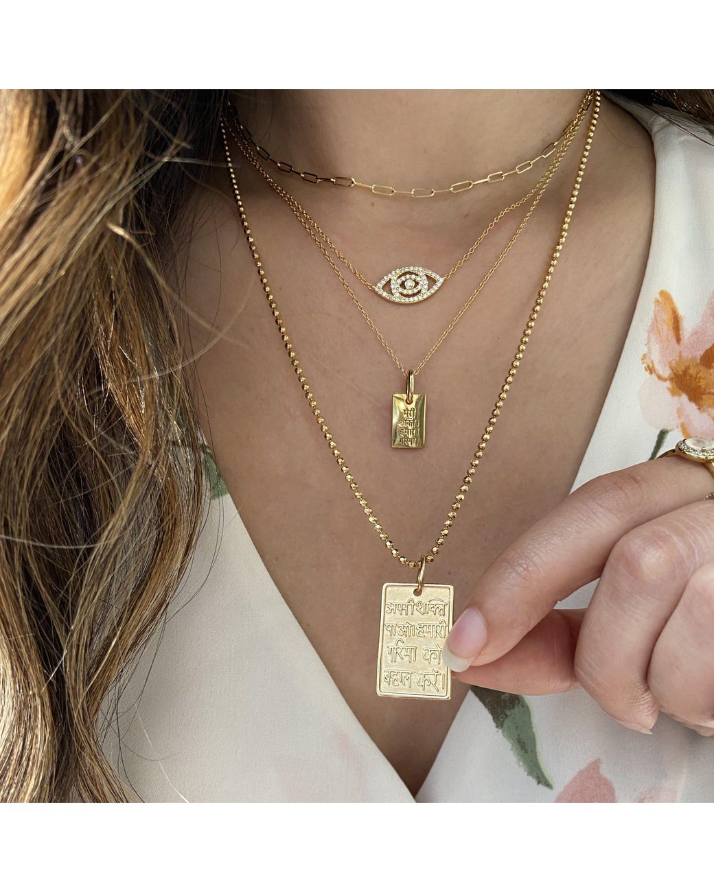 KAMARIA Metallic Mini Restore Dignity Amulet Necklace