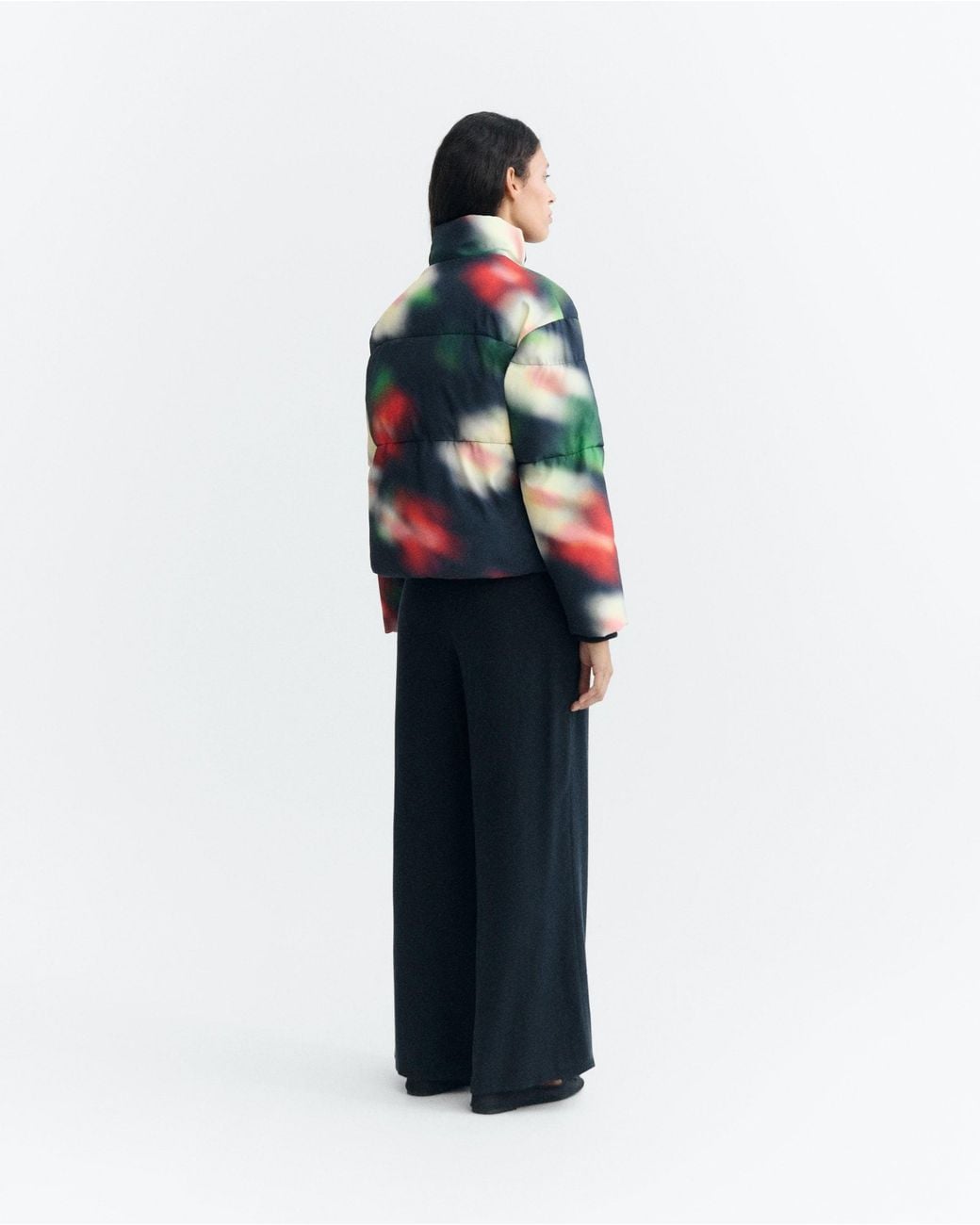 Thinking Mu Black Gemma Bloom Quilted Jacket