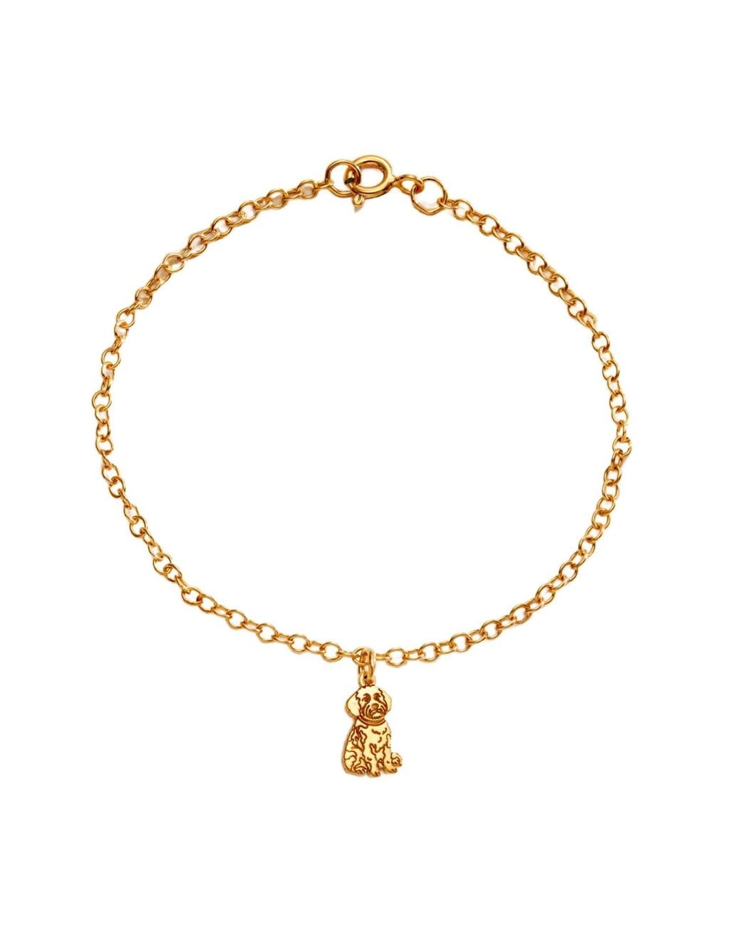 Posh Totty Designs Metallic Plated Cockapoo Dinky Charm Bracelet