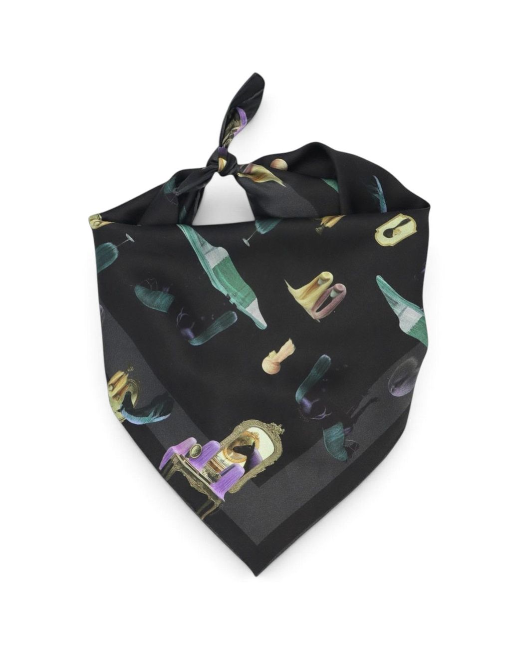 Monzlapur New York Black Horses Wear Wigs Small Scarf for men