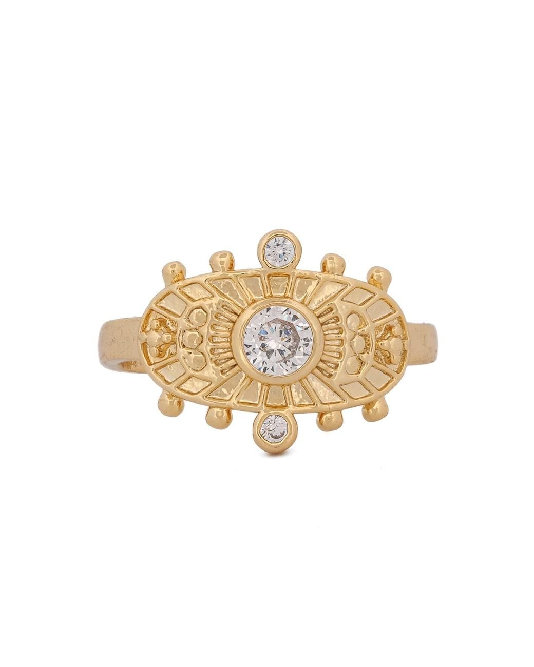 Ebru Jewelry Metallic Goddess Cleopatra & Diamond Ring