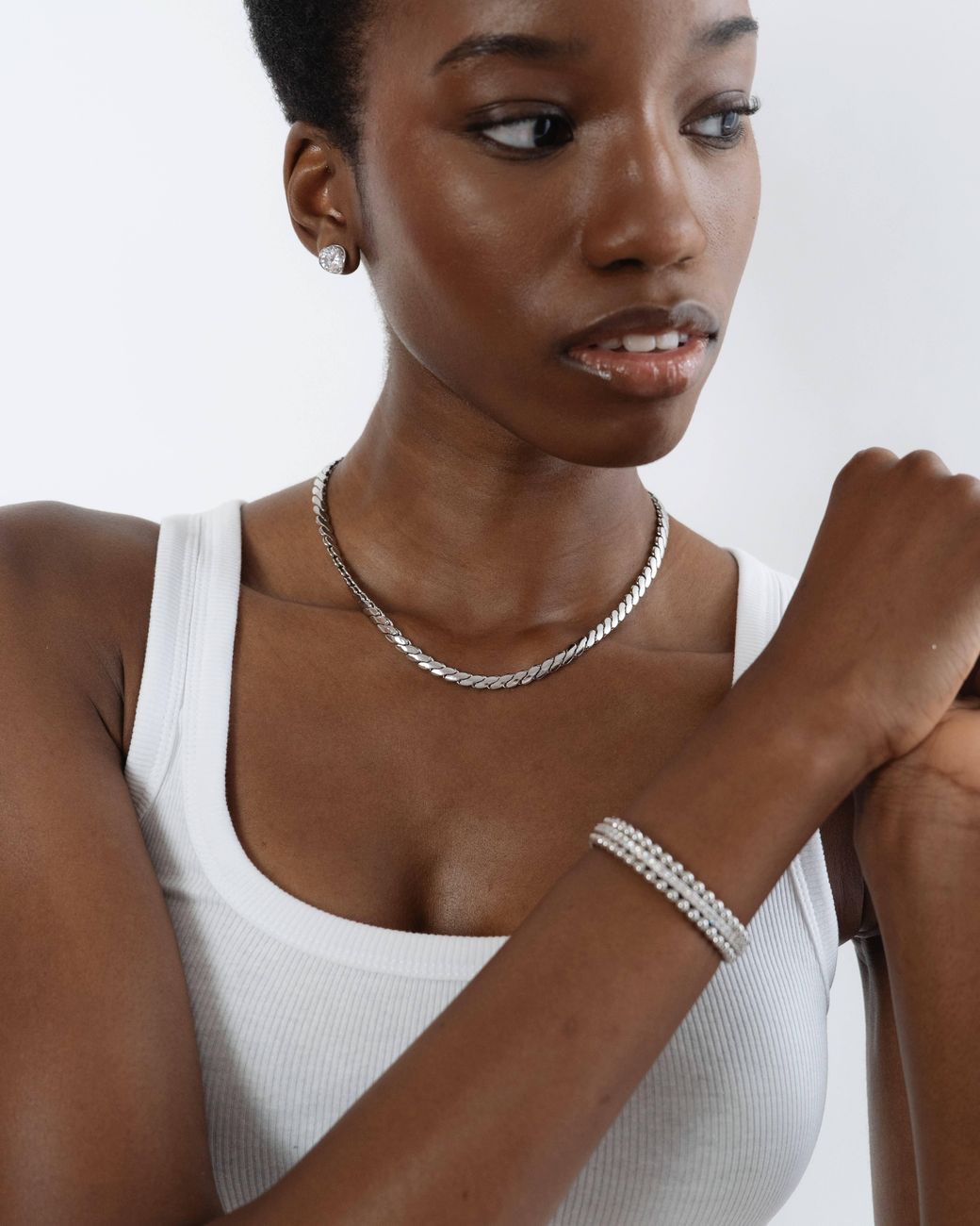 Miss Cecilia Metallic Soho Chain Necklace