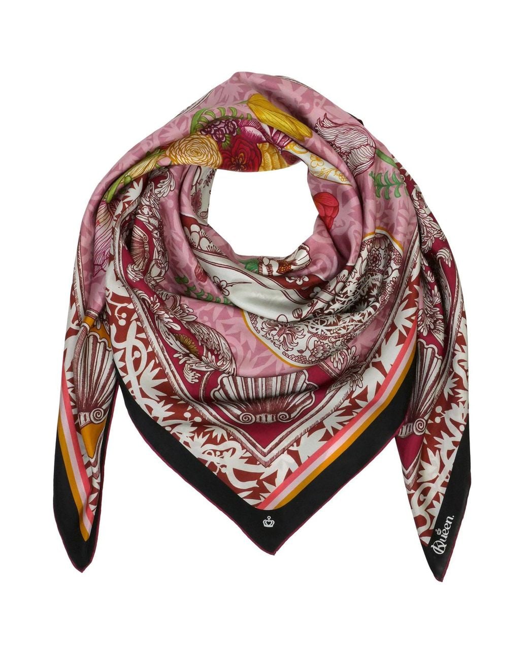 Kueen Pink Silk Scarf