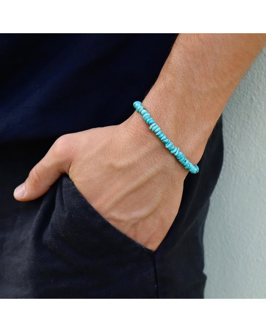 Mineralgems•Studio Blue Arizona Bracelet for men