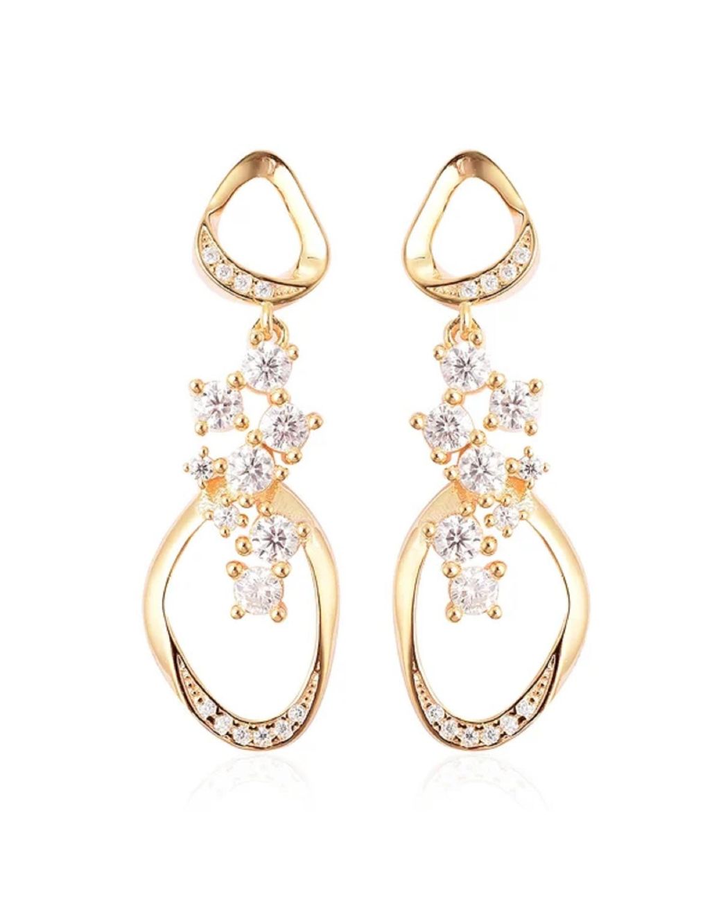 Lucy Quartermaine Metallic Volcan Earrings