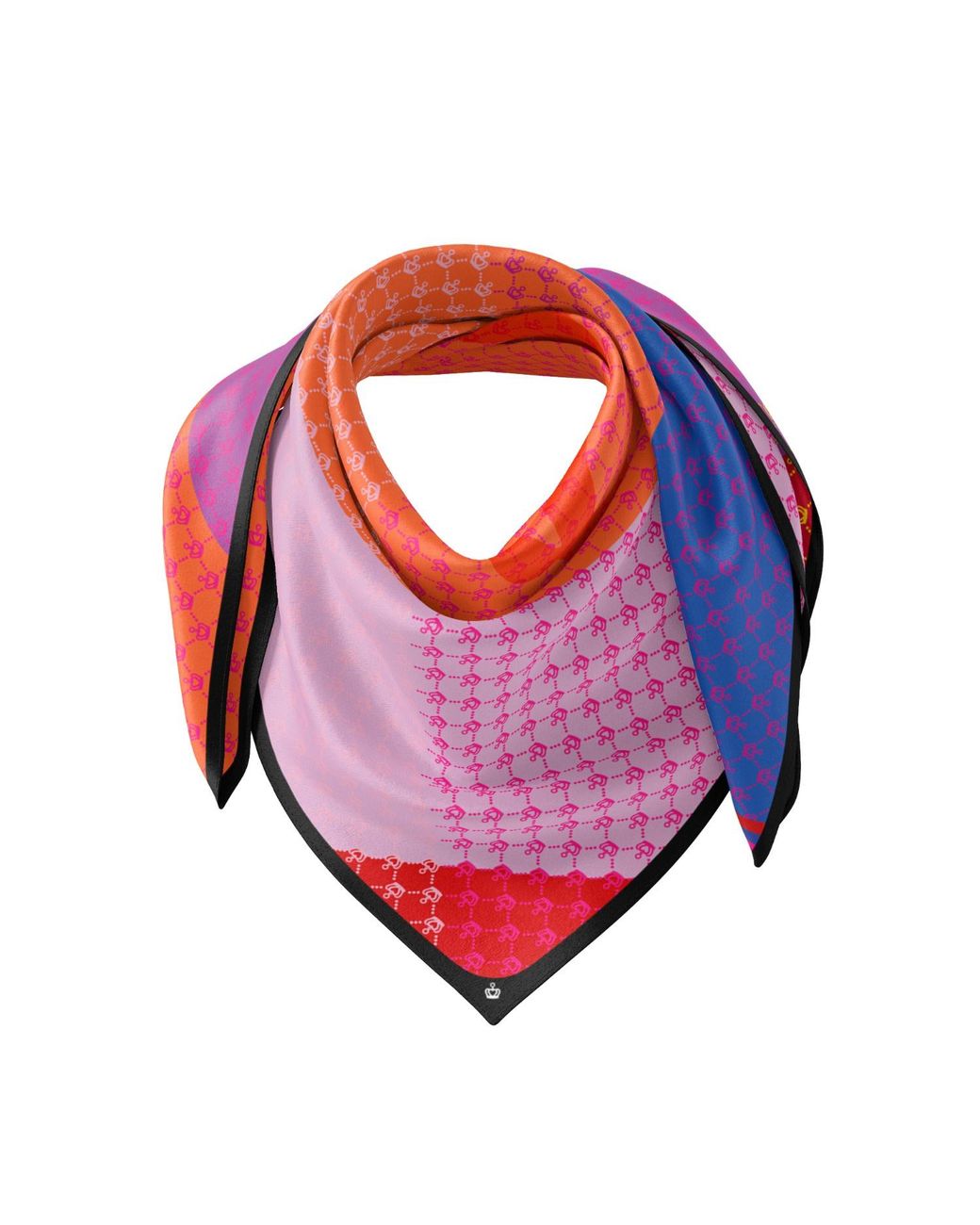 Kueen Blue Silk Scarf