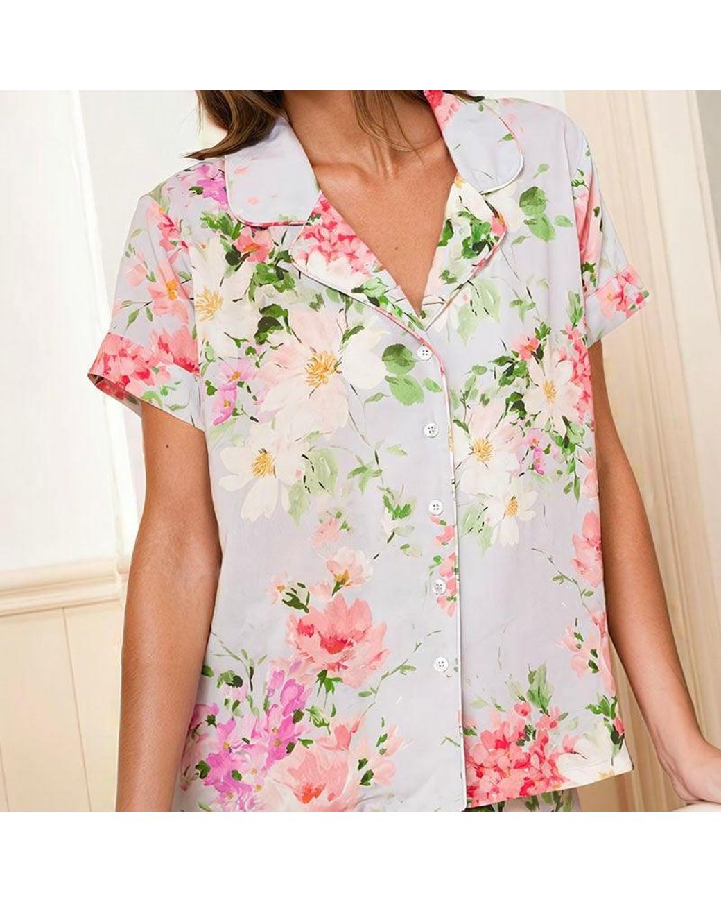 Yumi Kim Blue Beauty Rest Floral Pajama Set