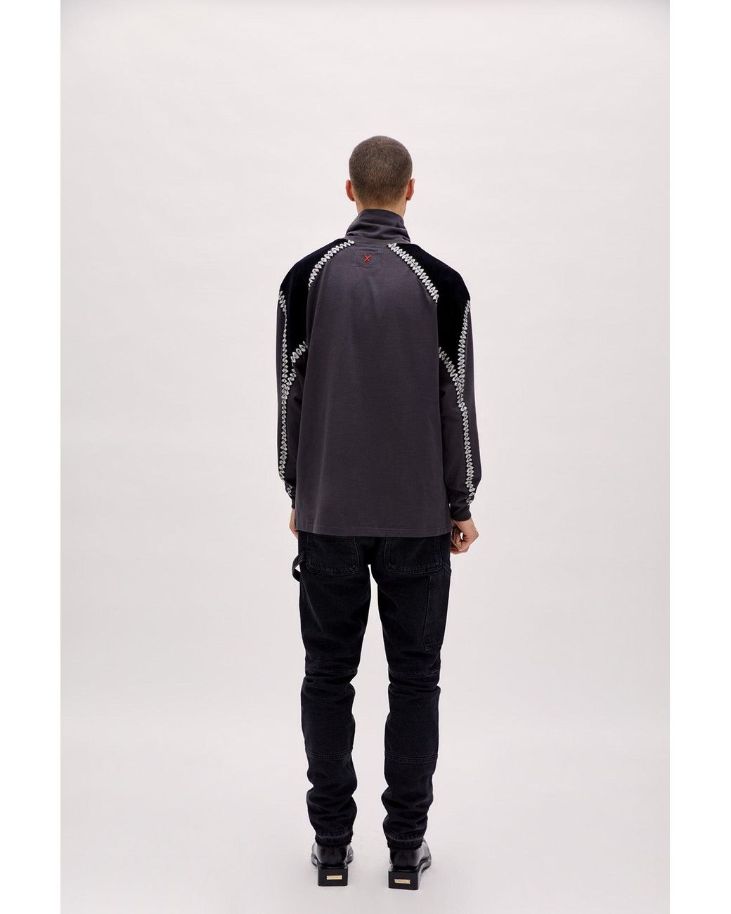 Pcfg Black High Neck Tee for men