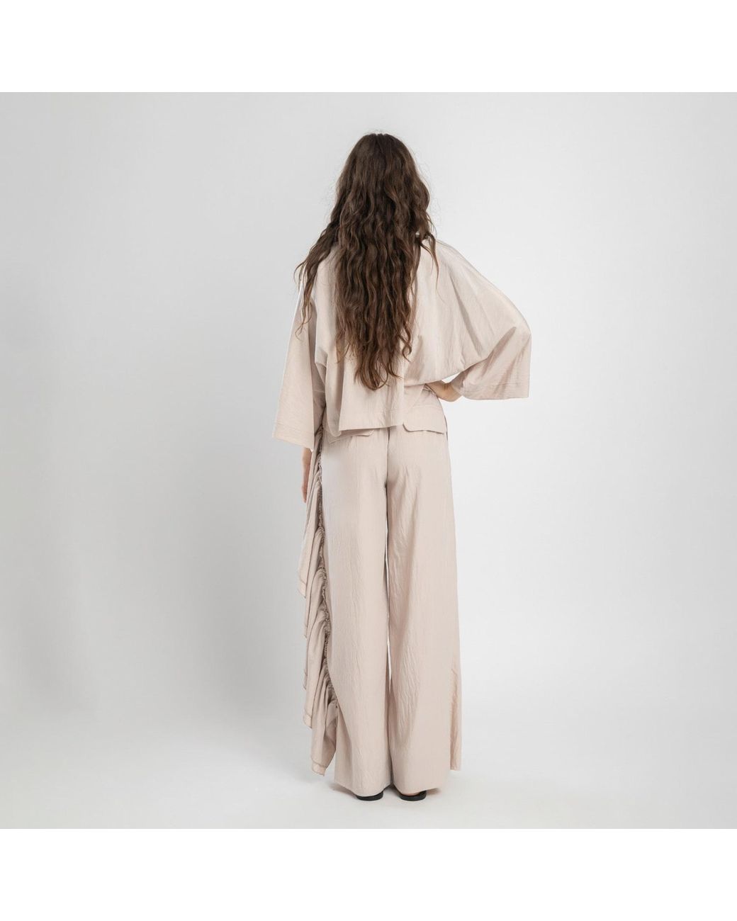 ARTISTA White Neutrals Charm Frill Pants