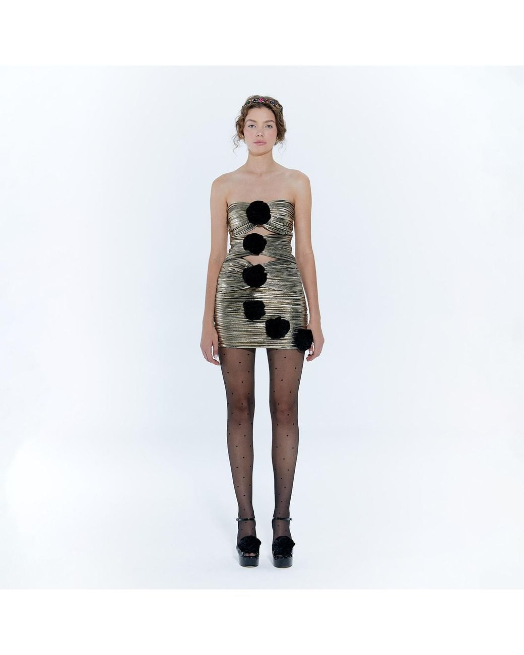 Nur Karaata Black Ashford Mini Dress