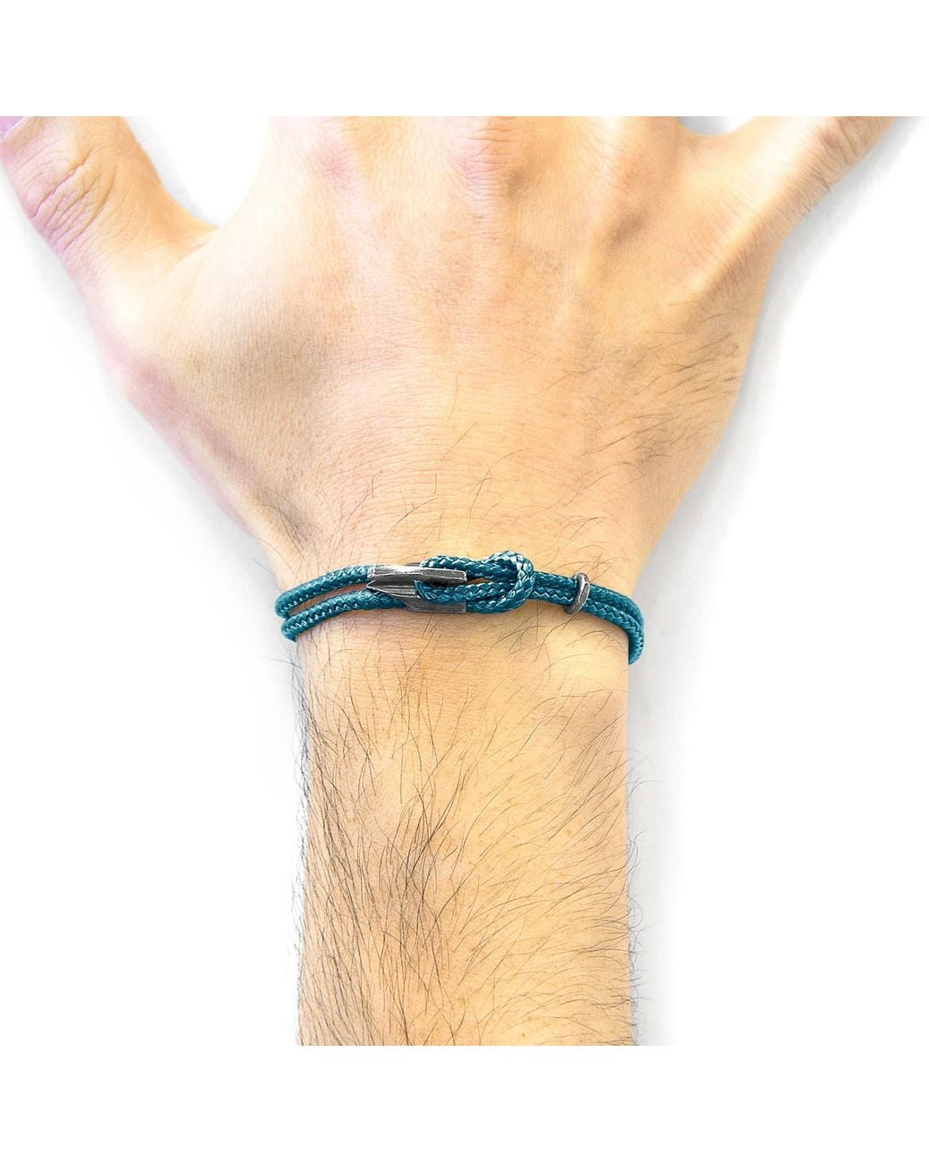 Anchor and Crew Blue Ocean Padstow & Rope Bracelet for men