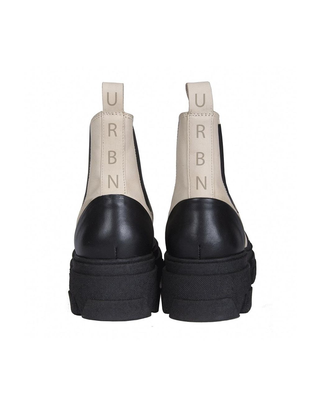 Urbnkicks Black Neutrals Chelsea Two-Tone Boots