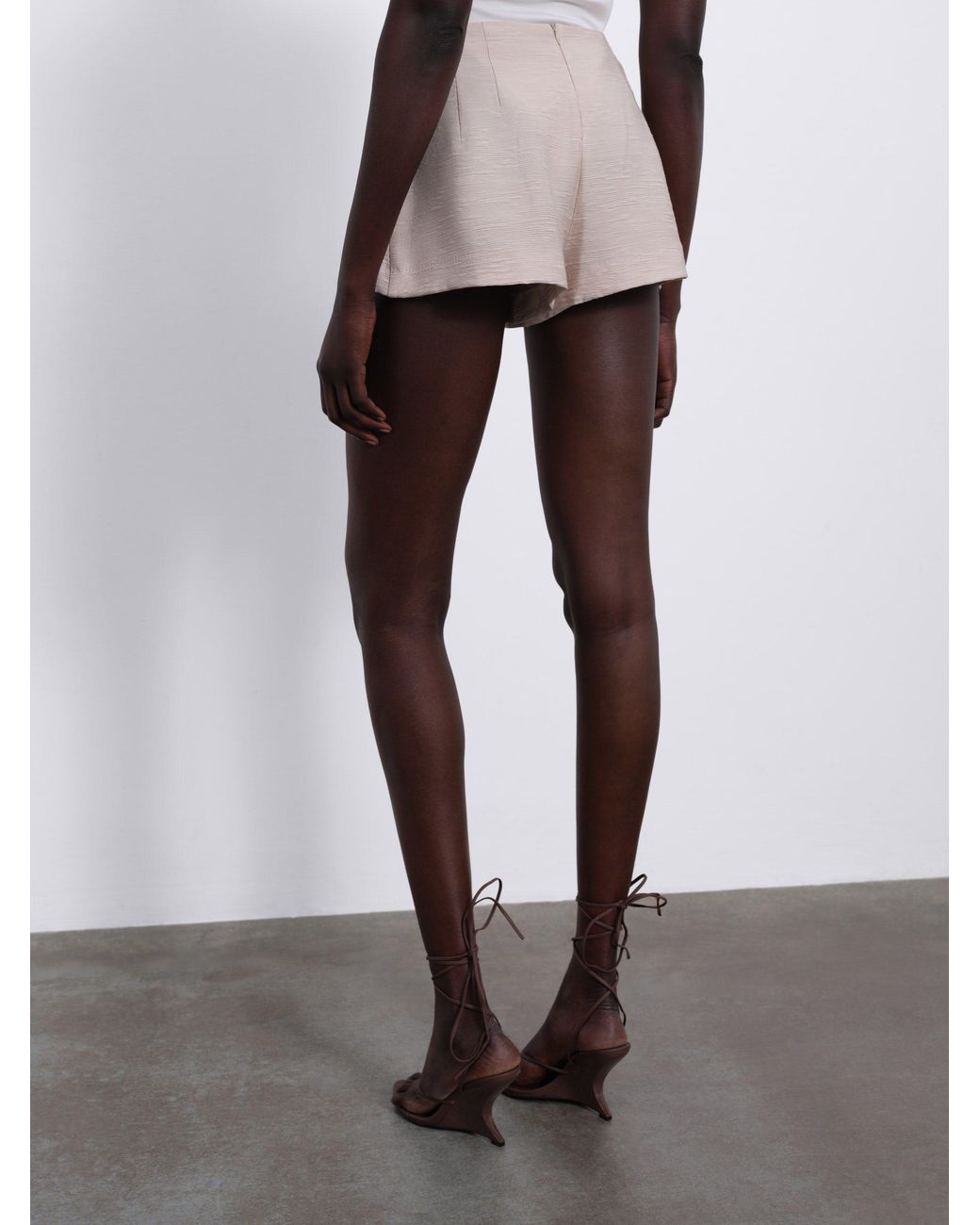 Sélone Natural Neutrals Helia Relaxed Shorts Stone