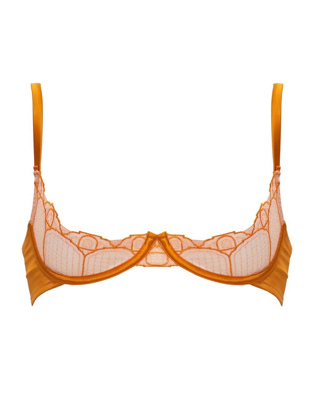 Studio Pia Nora Quarter Cup Bra in Brown Lyst UK