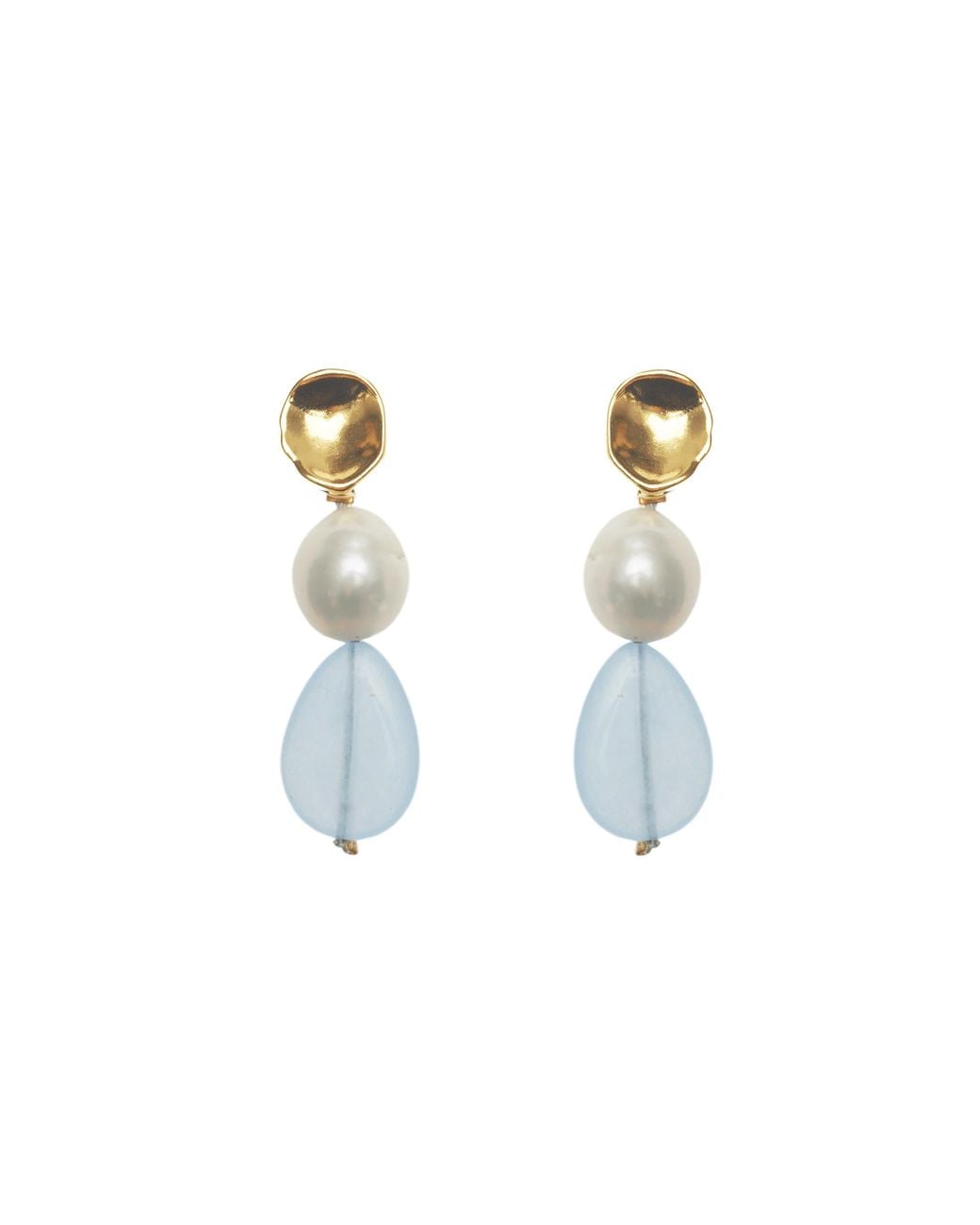 Lavani Jewels White Nydia Light Earrings