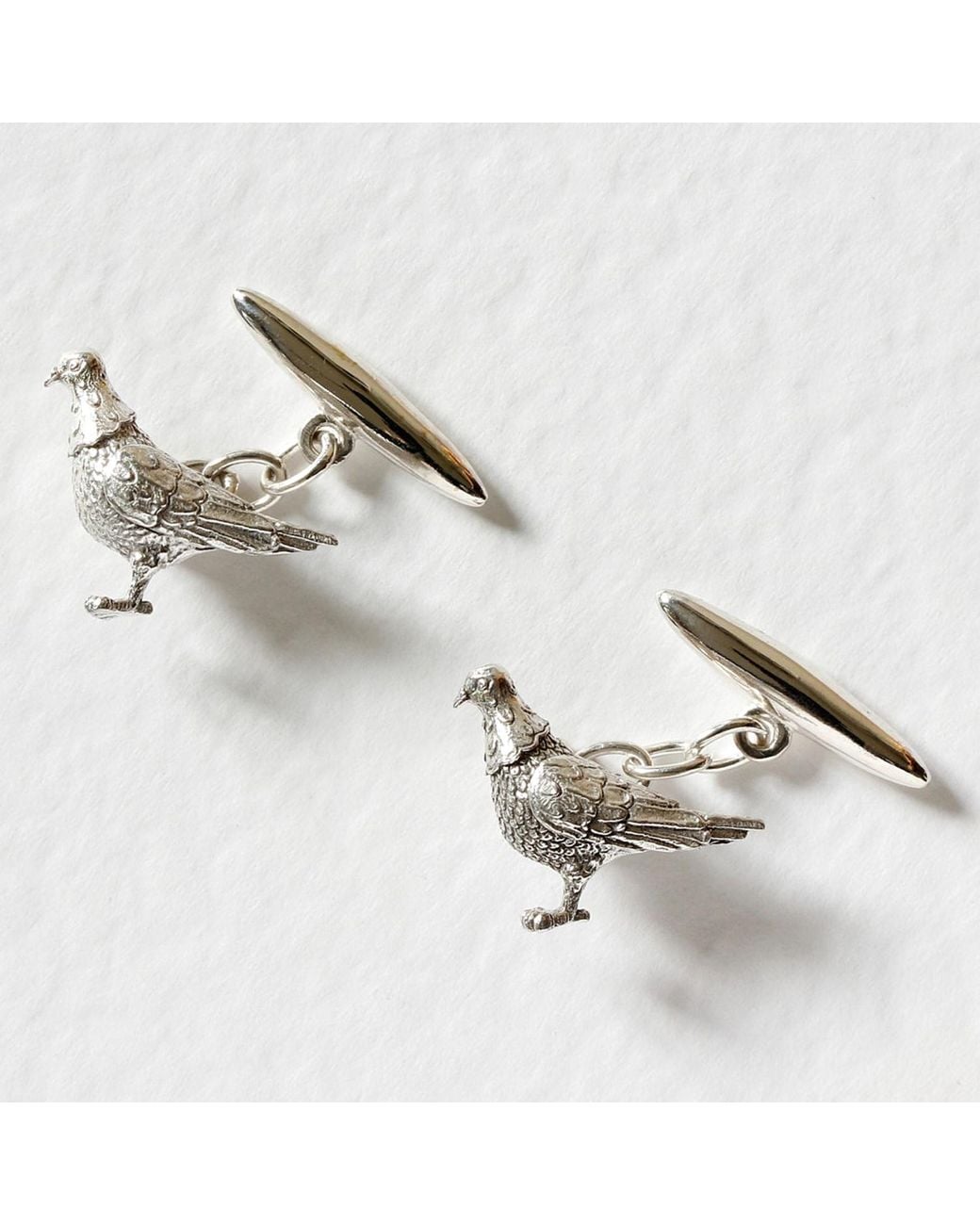 Lee Renee Metallic Pigeon Cufflinks – for men