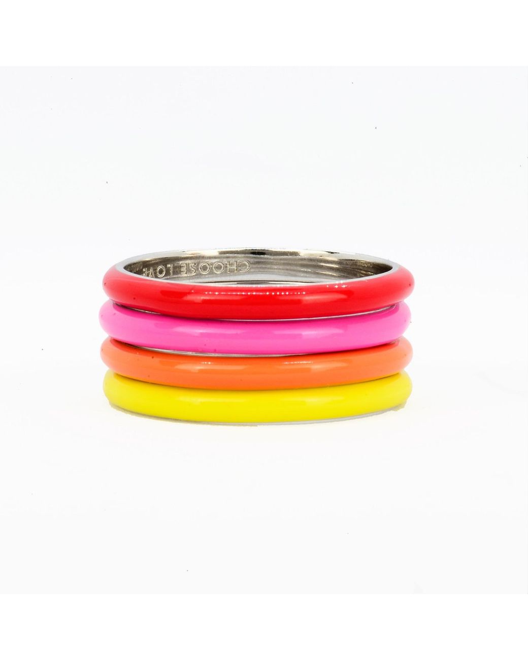 Pinnole Pink Happy As A Clam Ring Stack