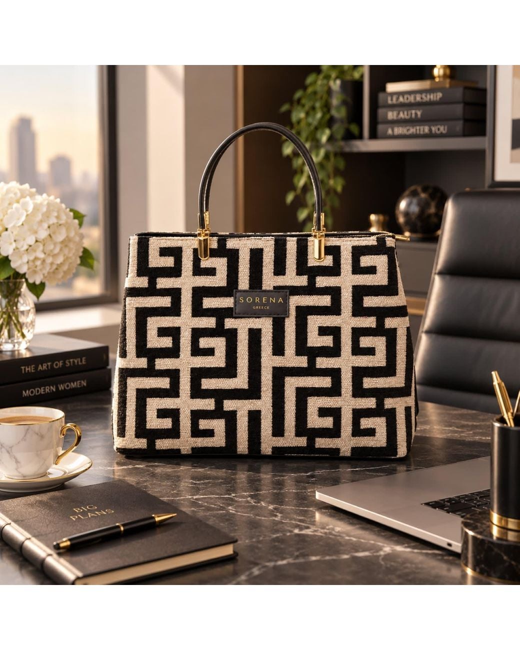 Sorena Black Galleria Bag Domna Edition Large