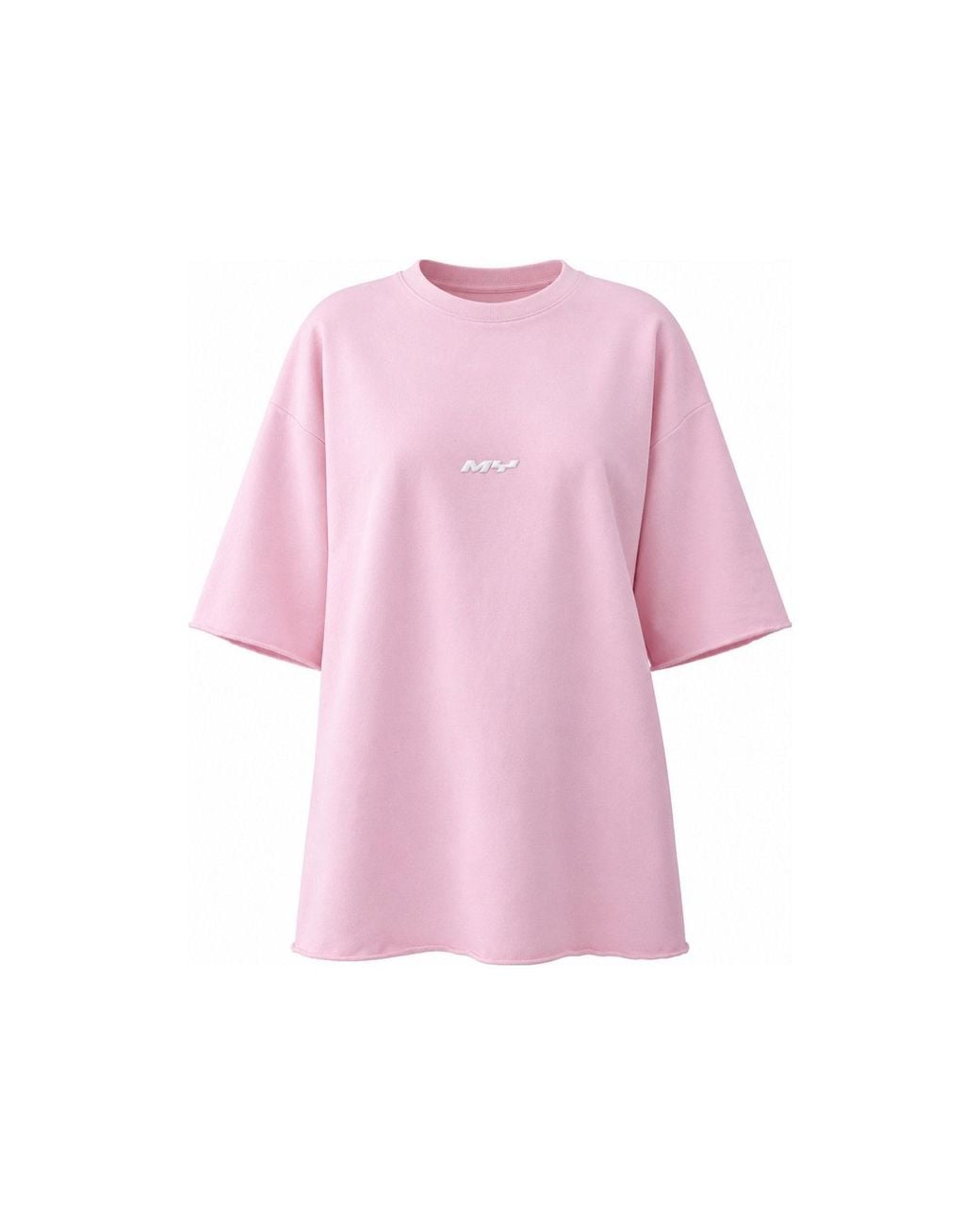 mysimplicated Pink Oversized T-Shirt With Overthink Club Design W
