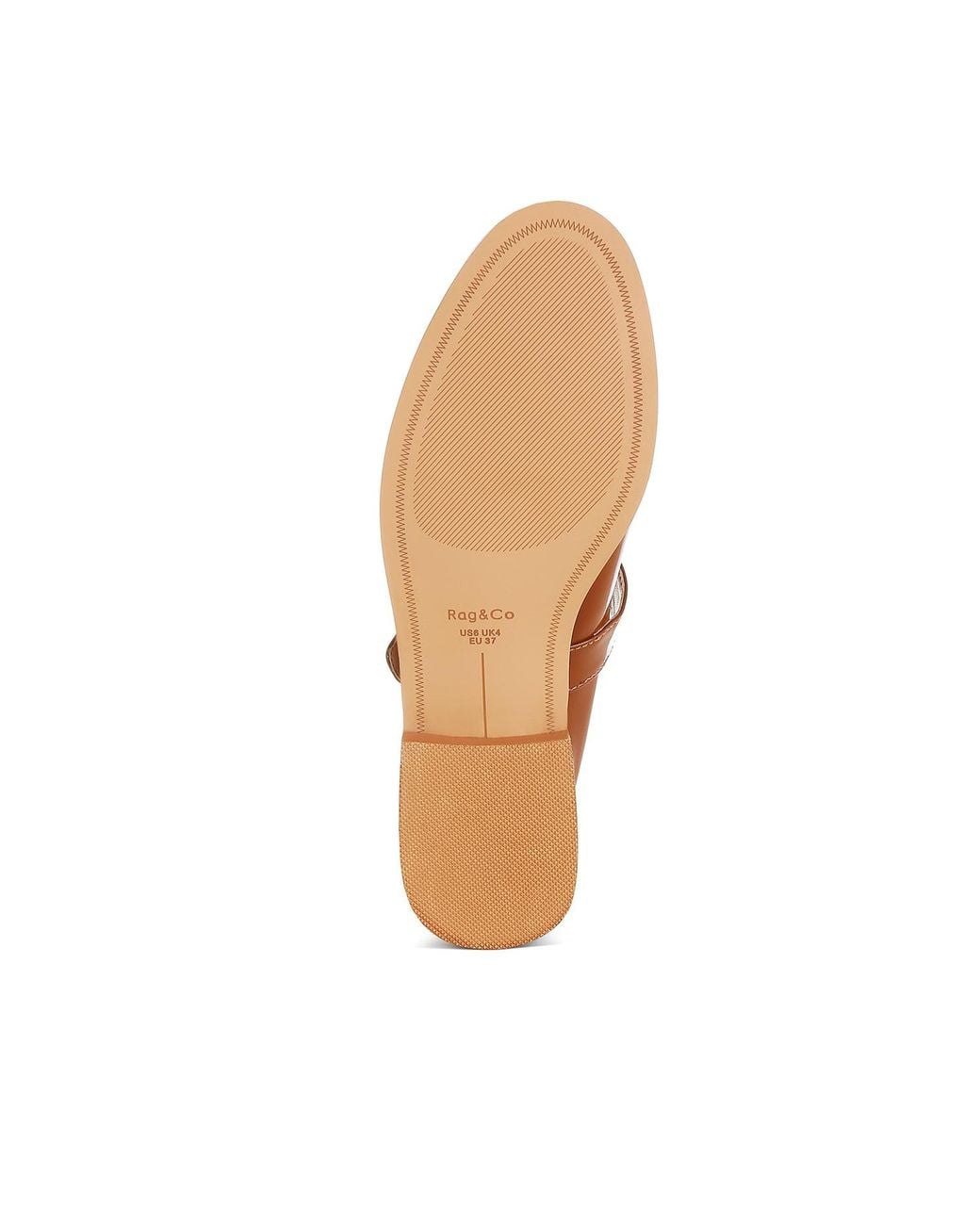 Rag & Co Brown Swenson Patent Pleather Mary Jane Loafers