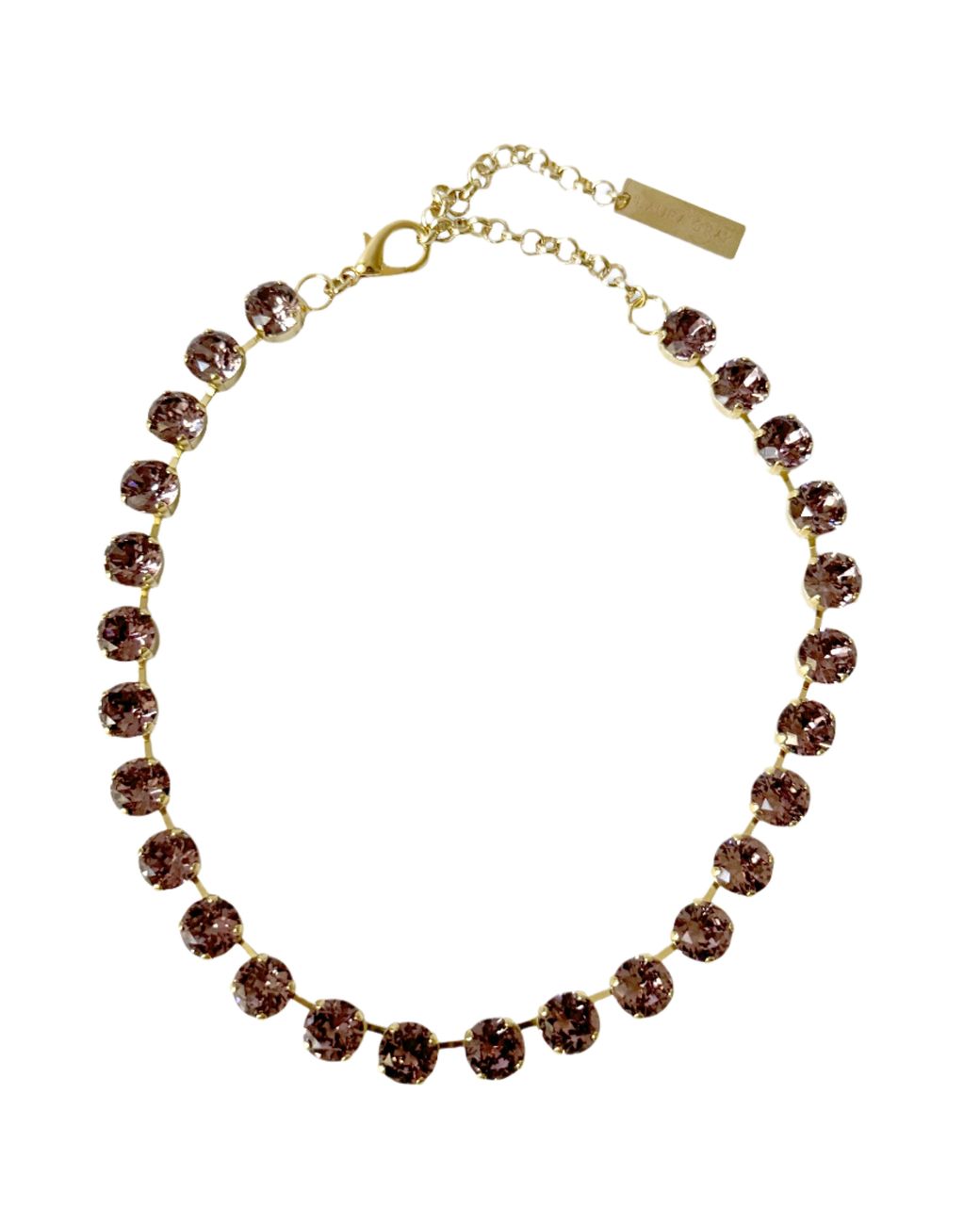 Laura Gray Black Adjustable Crystal Riviera Necklace