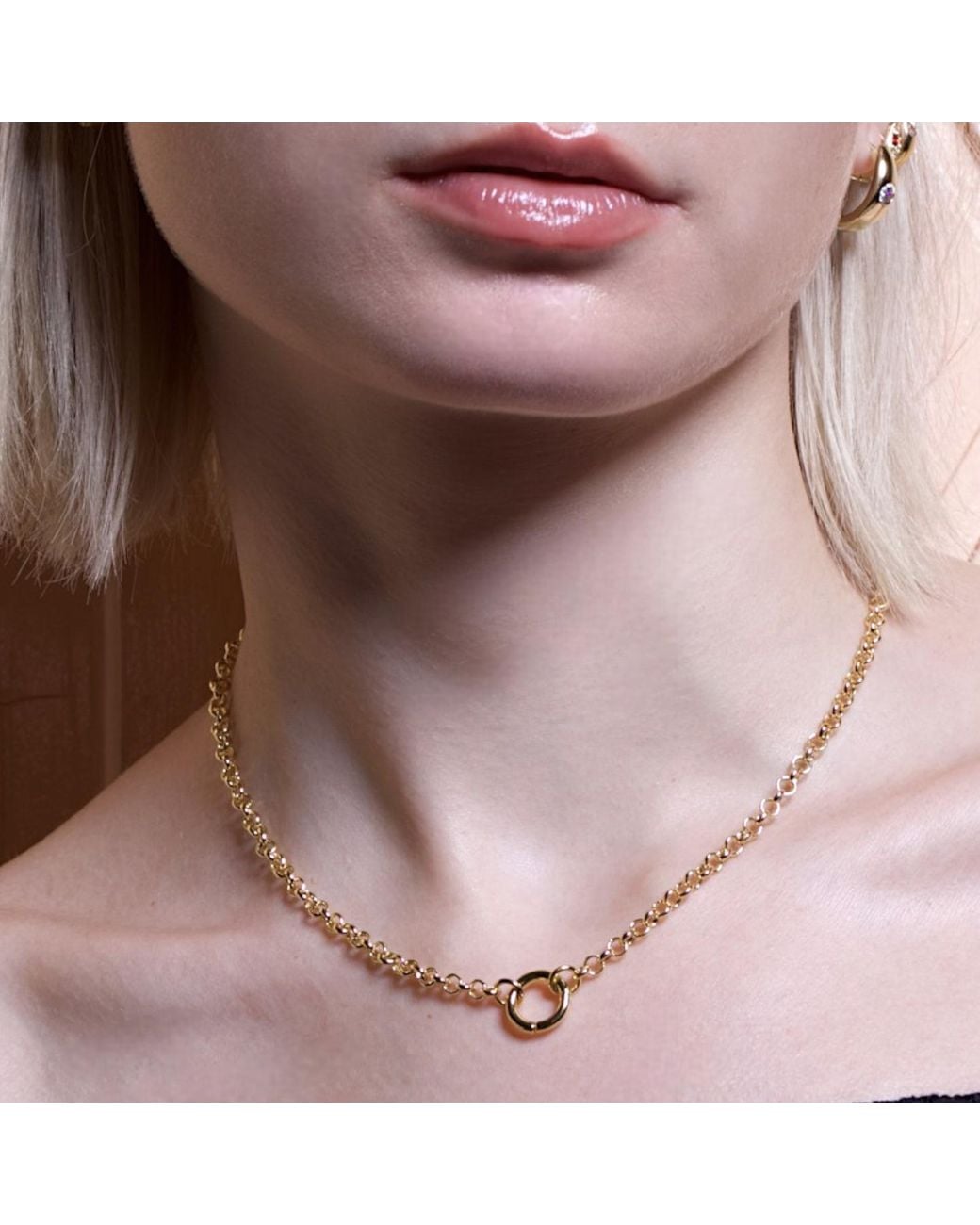 Alexie of Athens Metallic Rolo Charm Chain