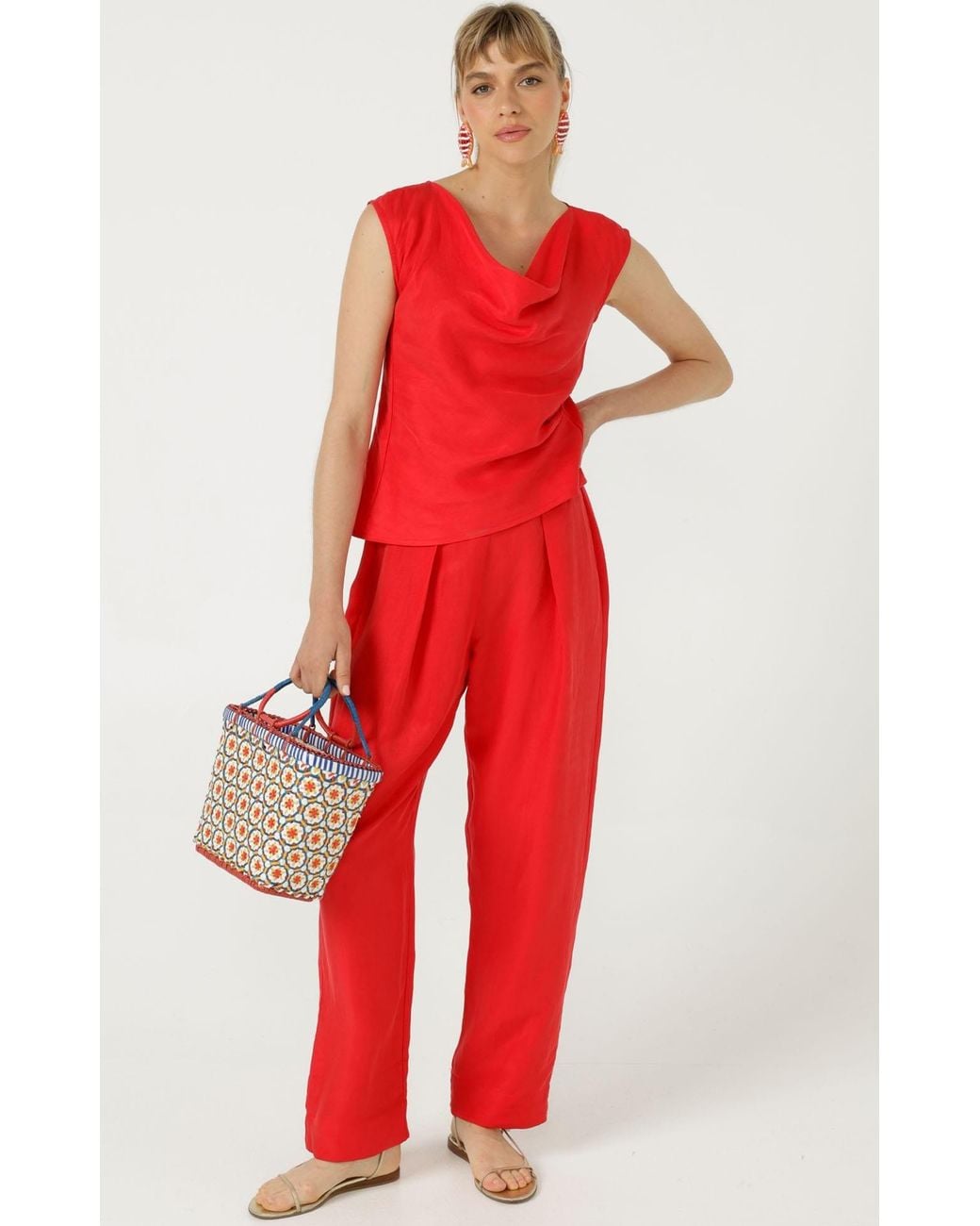 SACHA DRAKE Red Cyprus Top