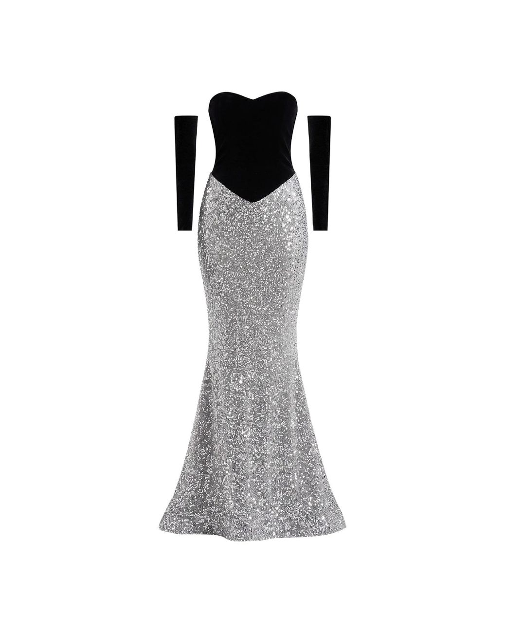 Nur Karaata Gray Splendour Icon Gown