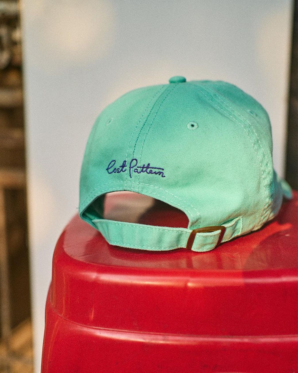 Lost Pattern Green Pan Pan Baseball Cap