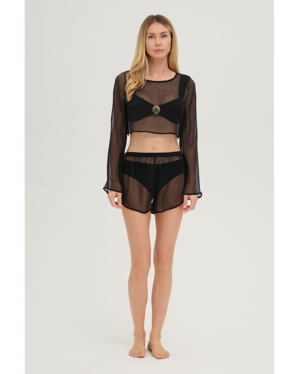 Adriana Pappas Designs Gray Stella Shorts