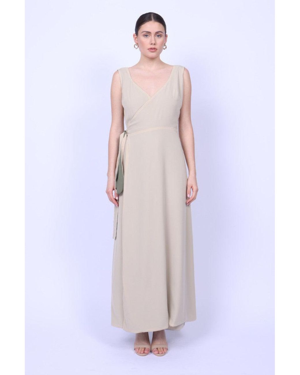 Mary Dickow Green Neutrals Malaika Dress