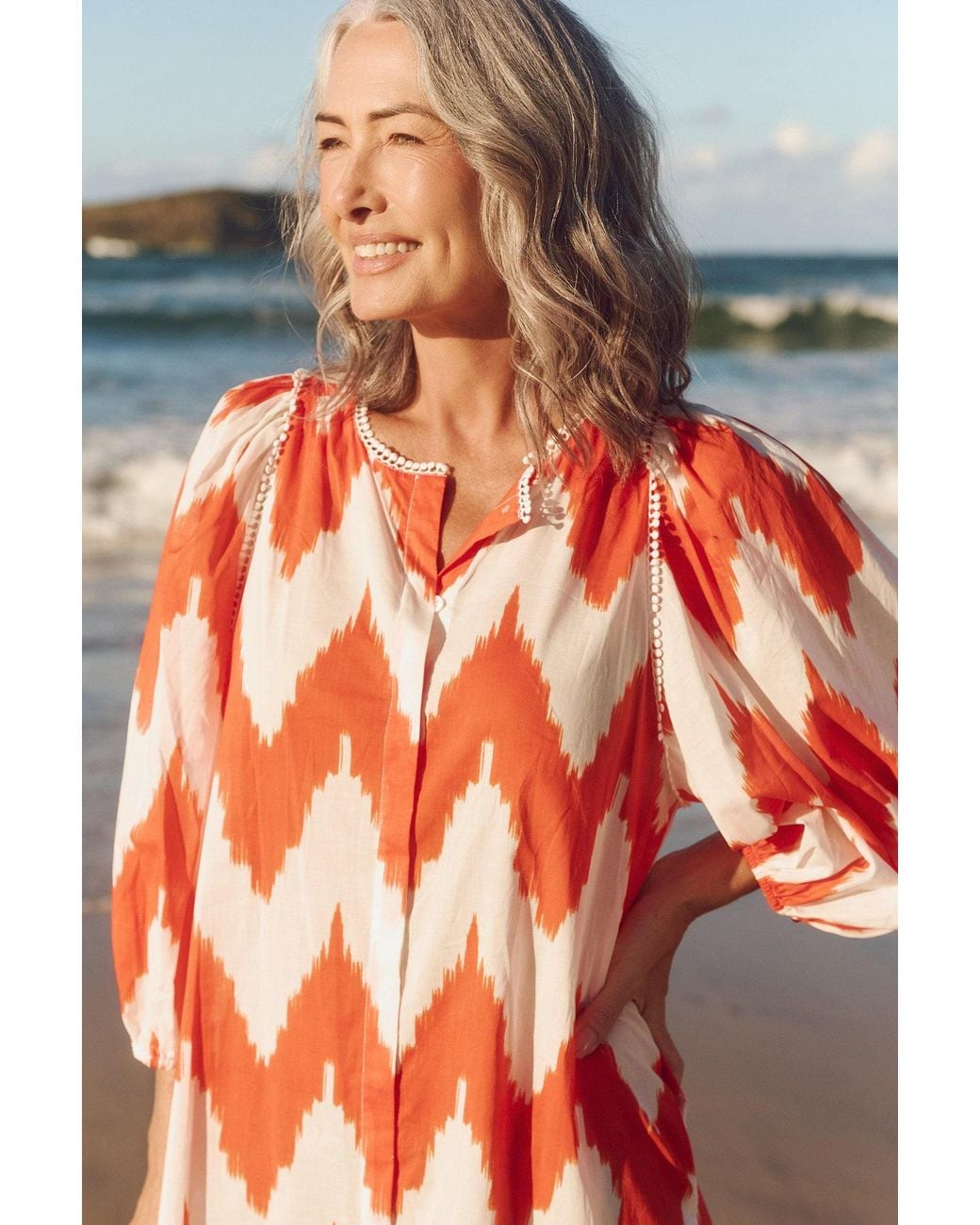 Adrift Clothing Red Mandy Tunic Dress