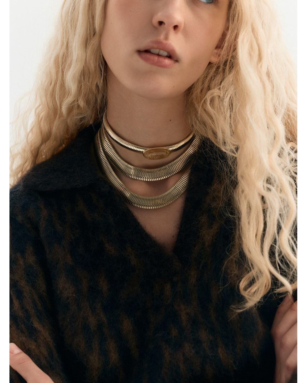 Sita Nevado Metallic Slim Cleo Necklace