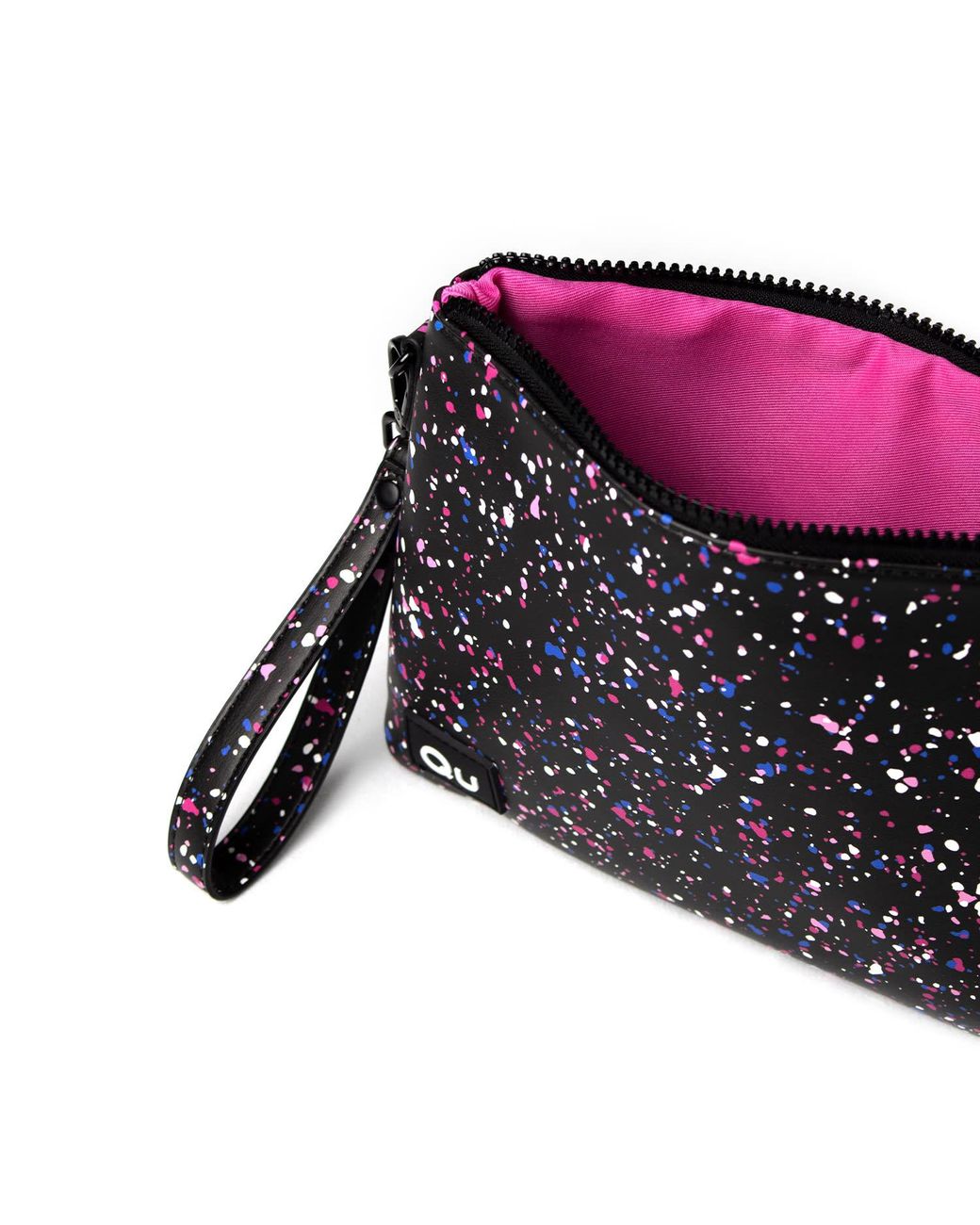 Qu Black Splashes Pouch