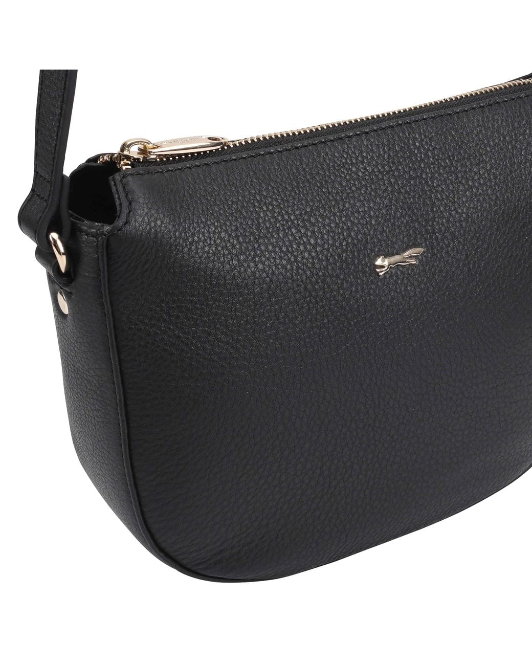 Paul Costelloe Black Hazara Leather Crossbody Bag