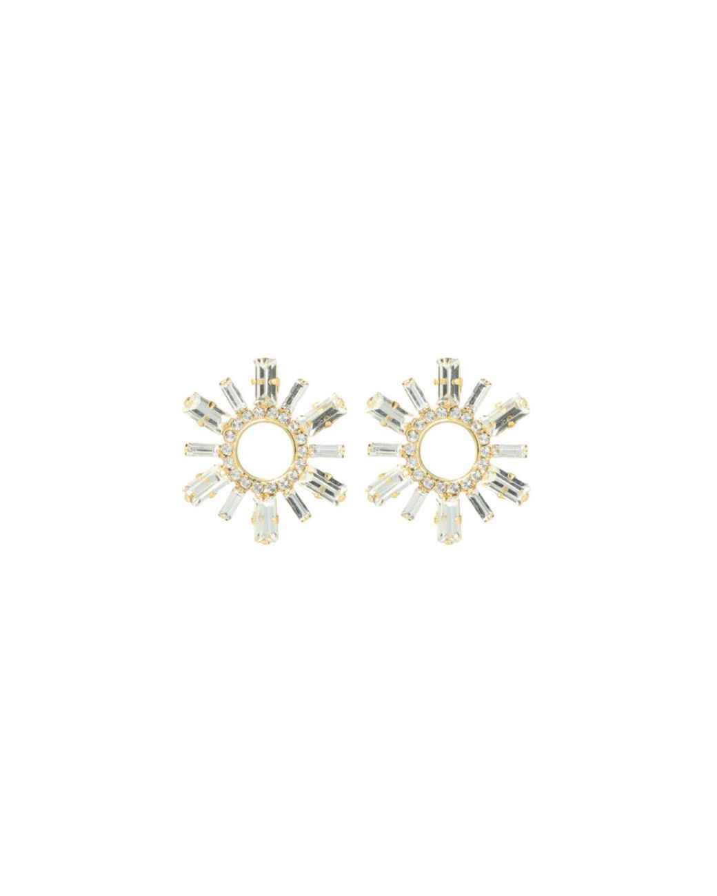 LOTT.gioielli White Maura Earrings Baguette Crystal