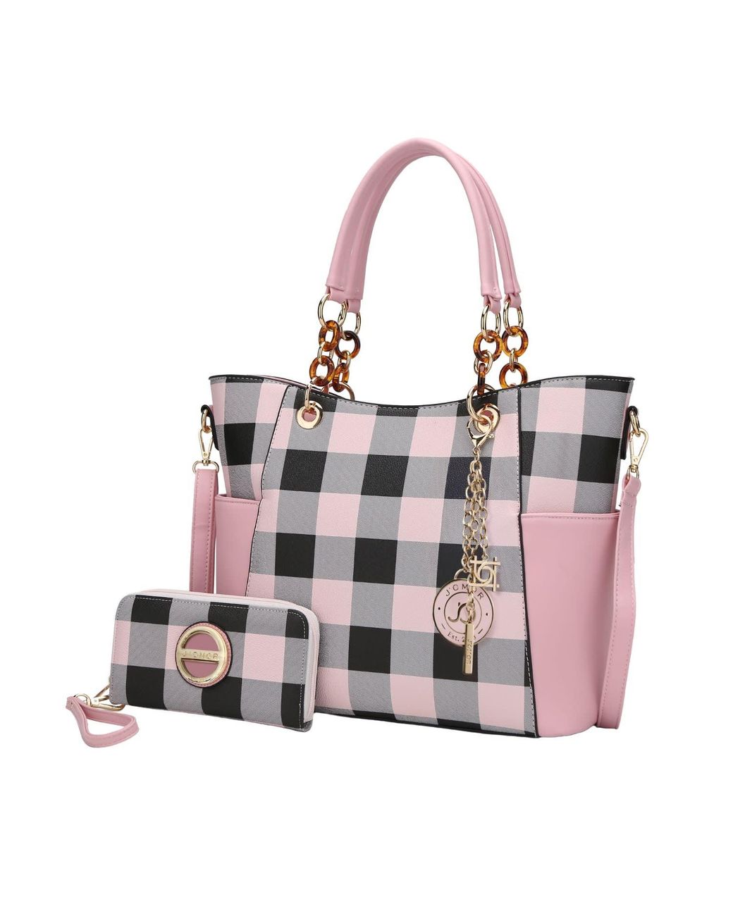 Mkf Collection - J'omor Pink Bonita Tote Bag & Wallet Set