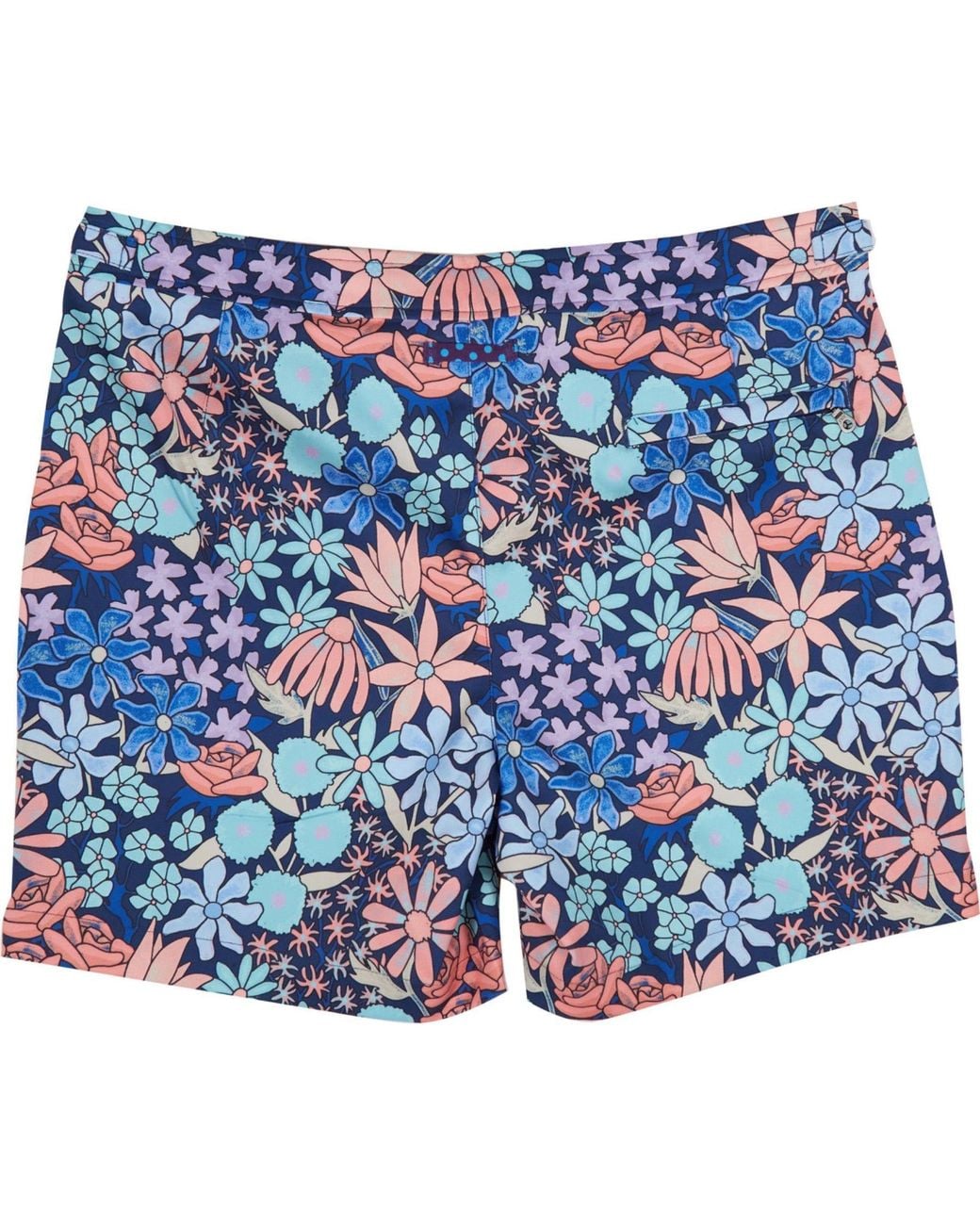 Lords of Harlech Blue Pool Rough Floral Swim Short for men