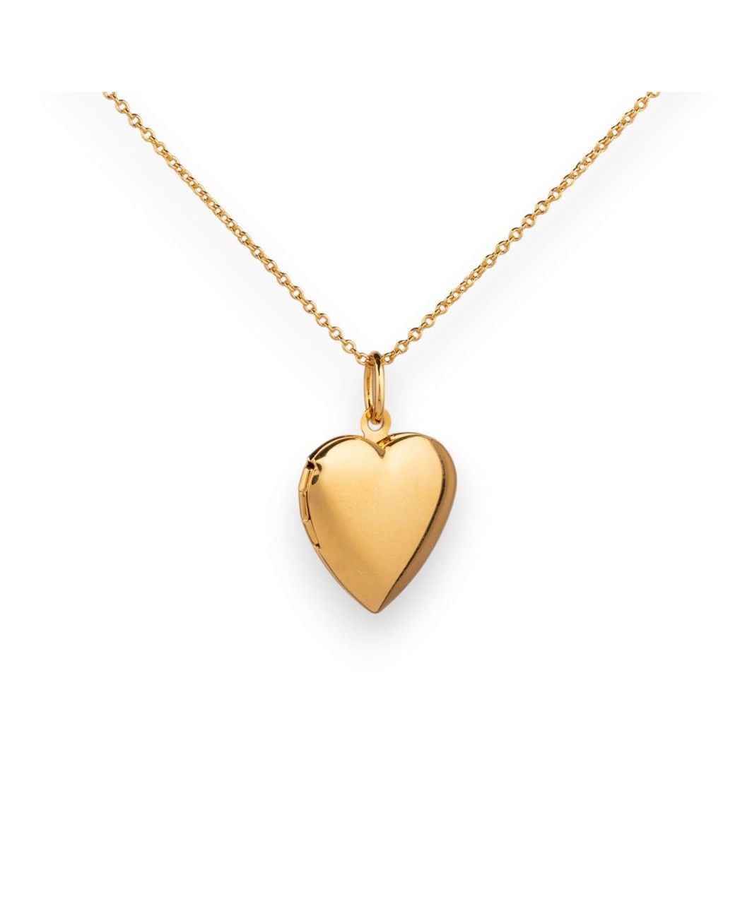 Belinda Jewelz Metallic Heart Locket Pendant Necklace