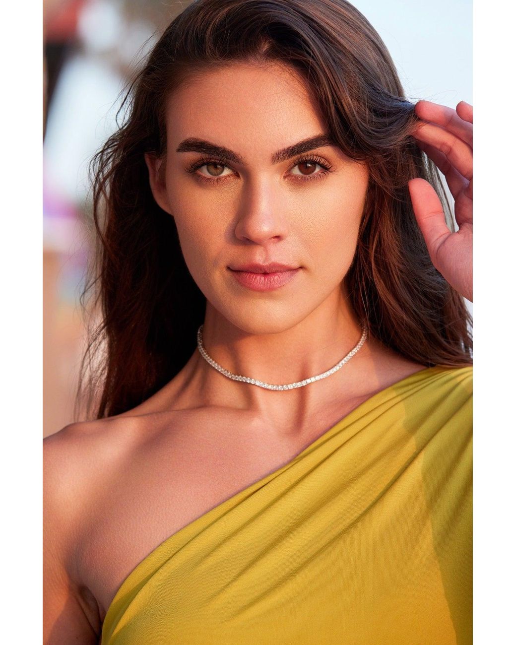 Adriana Pappas Designs Metallic Rhodium Tennis Choker